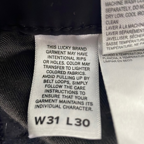 Men’s Lucky Brand Black Pants - Picture 7 of 8